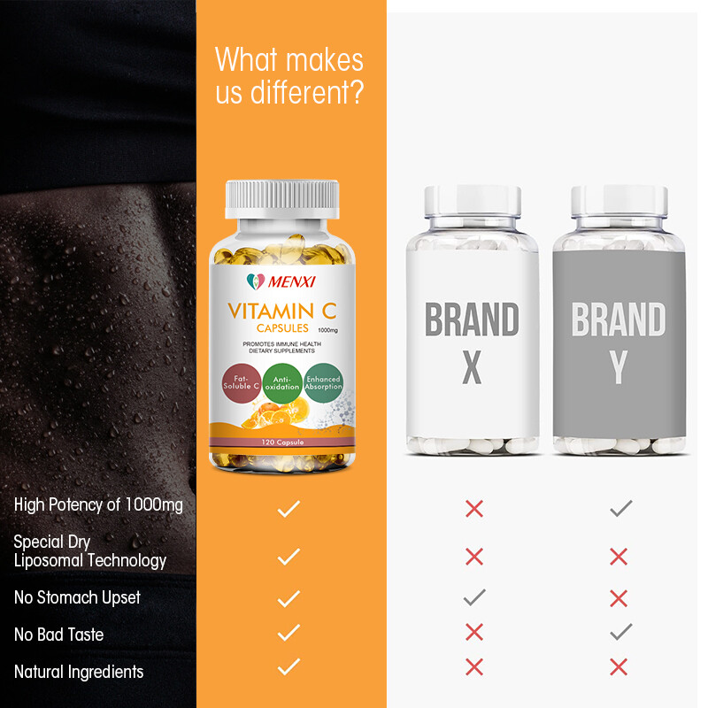 Vitamin C Capsules Immune Support,Antioxidant,High Strength 1000mg Anti-oxidant