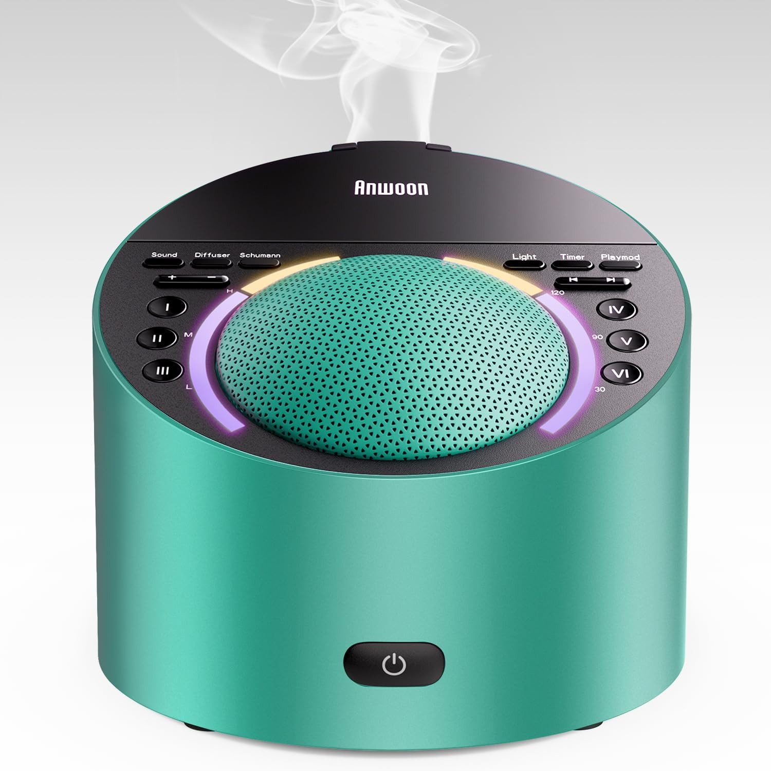 Sound Machine & Aroma Diffuser Pro 4-In-1 Sleep System, Premium Metal Shell with