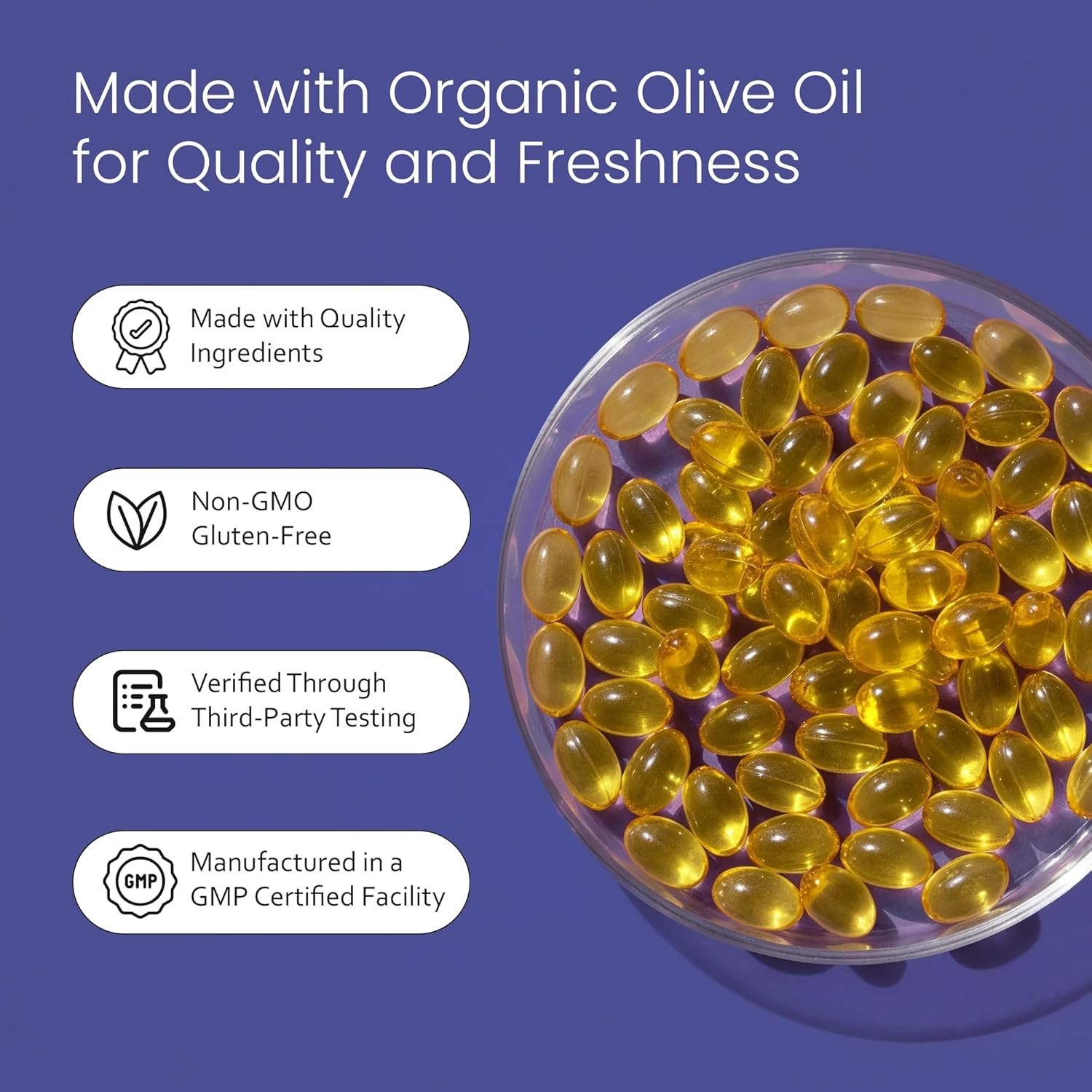 High-Quality Odorless Garlic Softgels – 100:1 Extract with Olive Oil – 150 Count