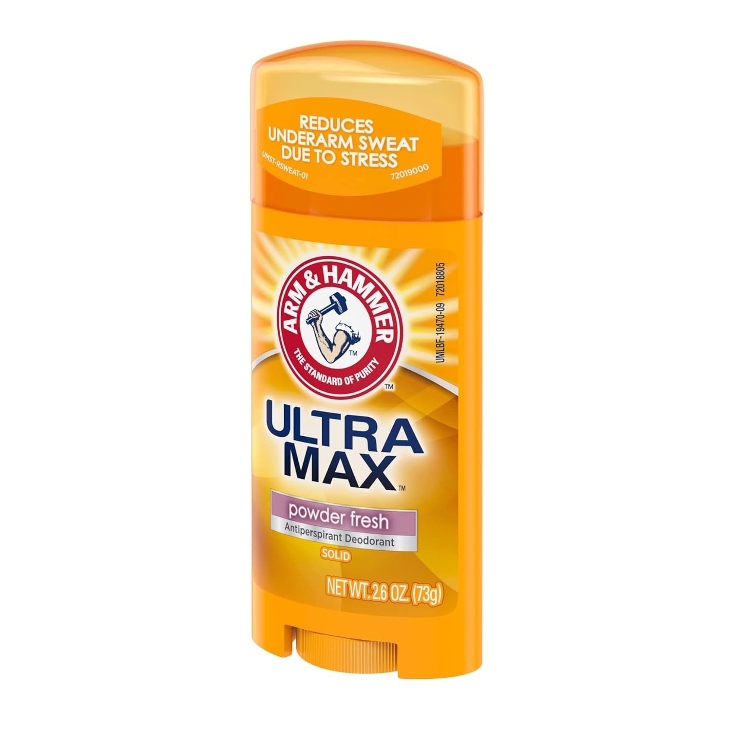 (12-PACK) ARM & HAMMER ULTRA MAX Deodorant, Powder Fresh, Solid Stick, 2.6 Oz
