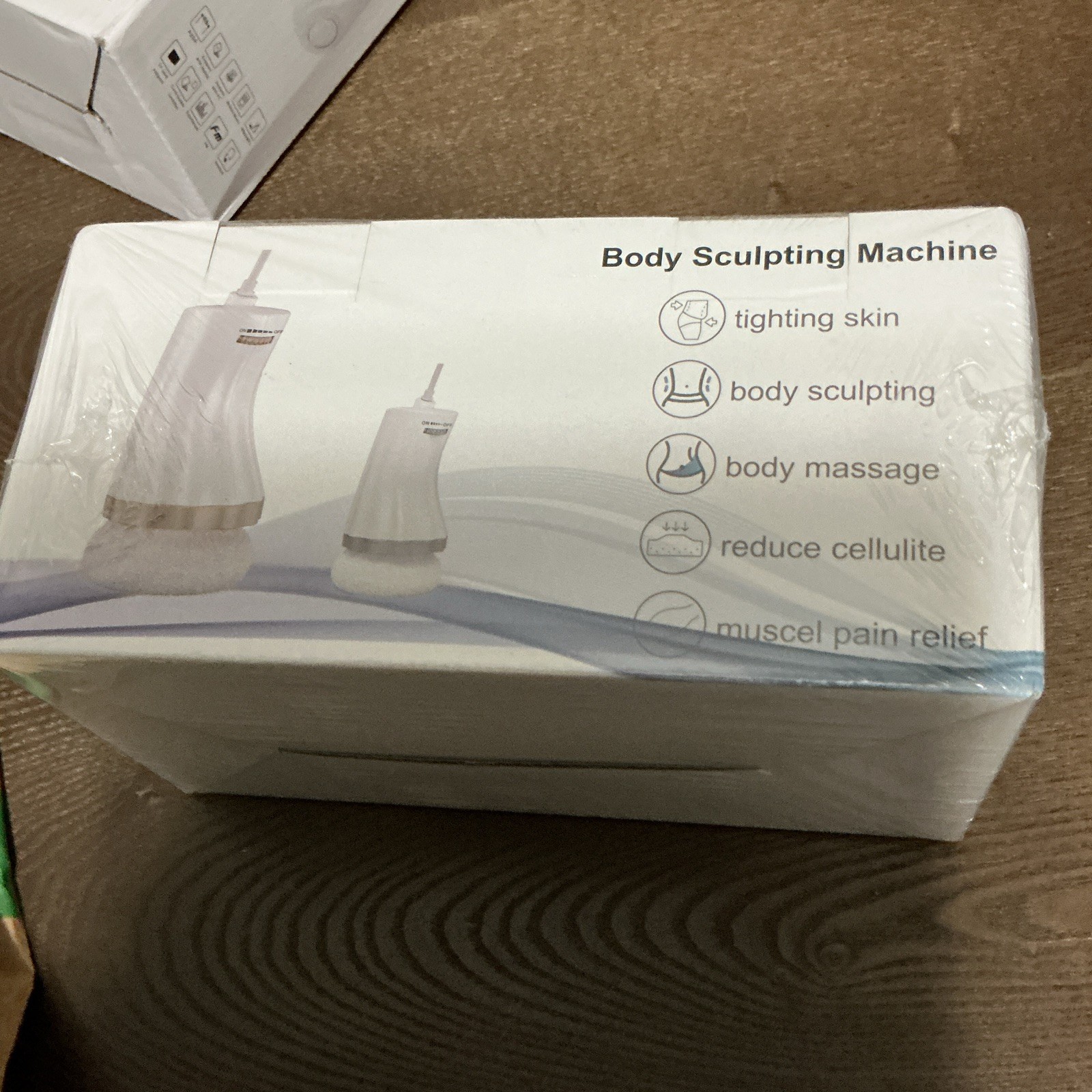 Body Sculpting Machine Handheld Anti-Cellulite Full Body Massager White/Gold