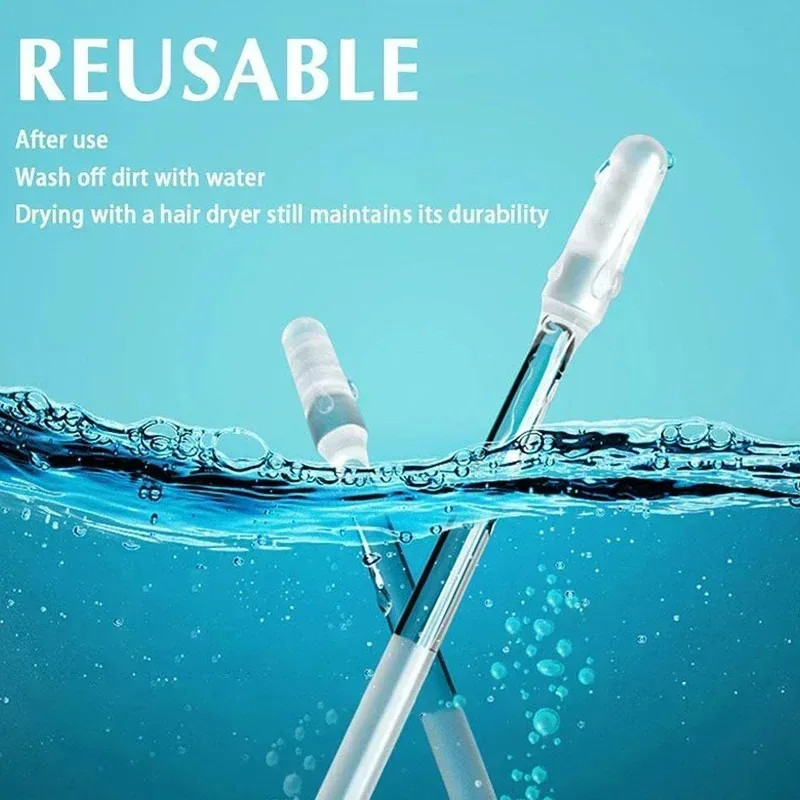 24PCS Silicone Sticky Ear Wax Cleaning Sticks Soft Spiral Ear Pick Tools