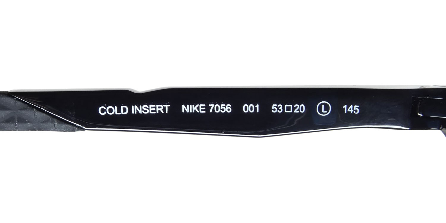 NEW NIKE 7056 GLASSES 001 MENS 53-20-145 BLACK SQUARE FULL-RIM PLASTIC