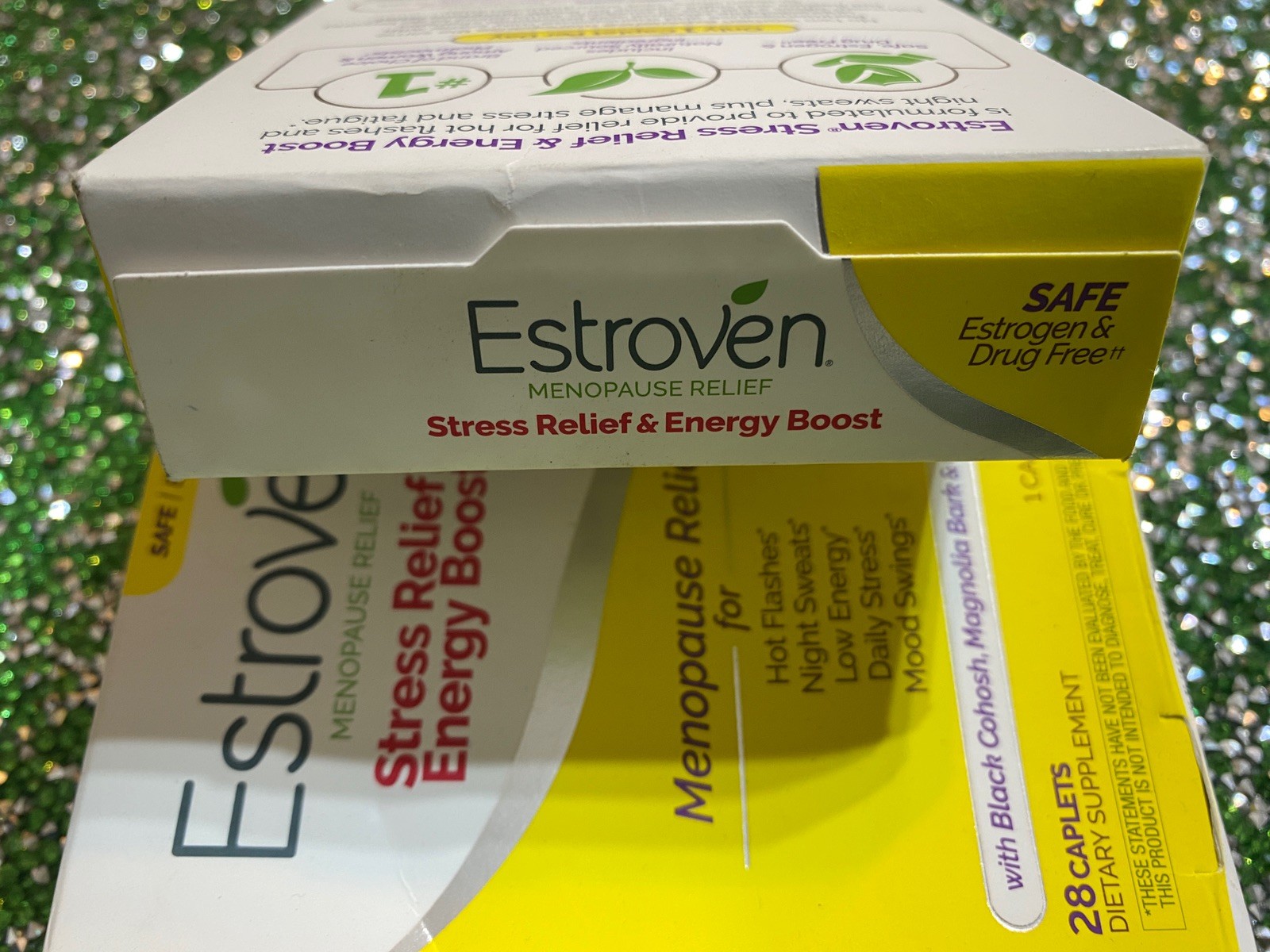 2-Pack Estroven Menopause Relief Stress & Energy Boost 28 Caplets Each Box