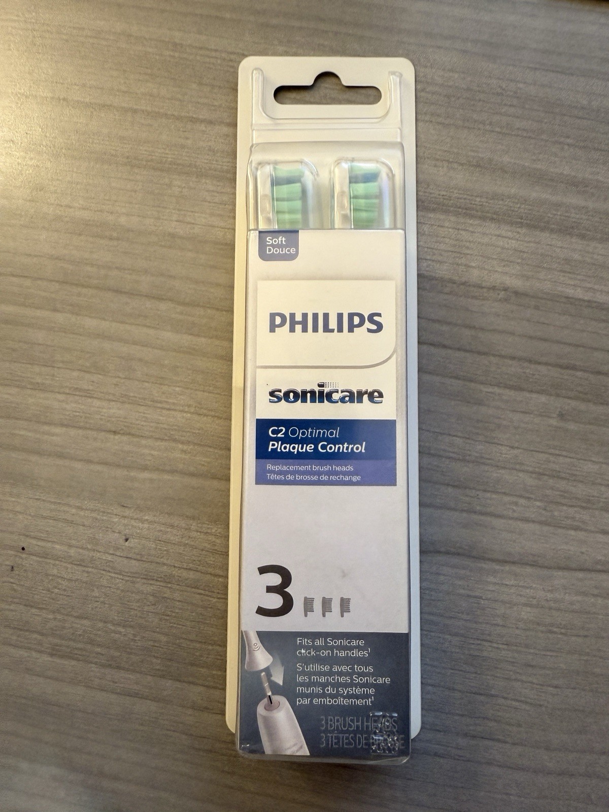 Philips Sonicare C2 Optimal Plaque Control Tooth Brush Replacement Heads 3PACK