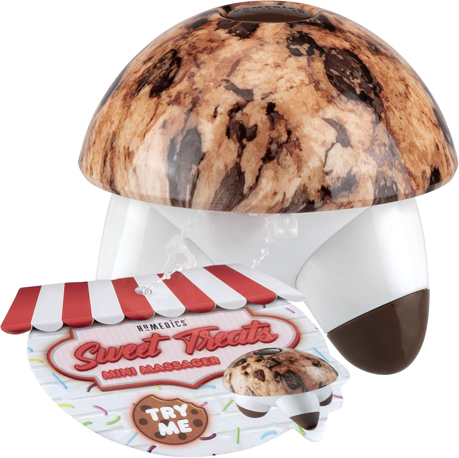 Sweet Treats Mini Massager-Vibration Massage with Comfort Grip, Cookie