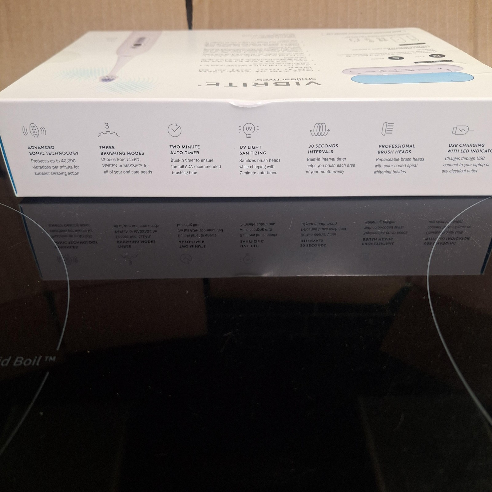 New Vibrite Smileactives Advanced Sonic Electric Whitening Toothbrush