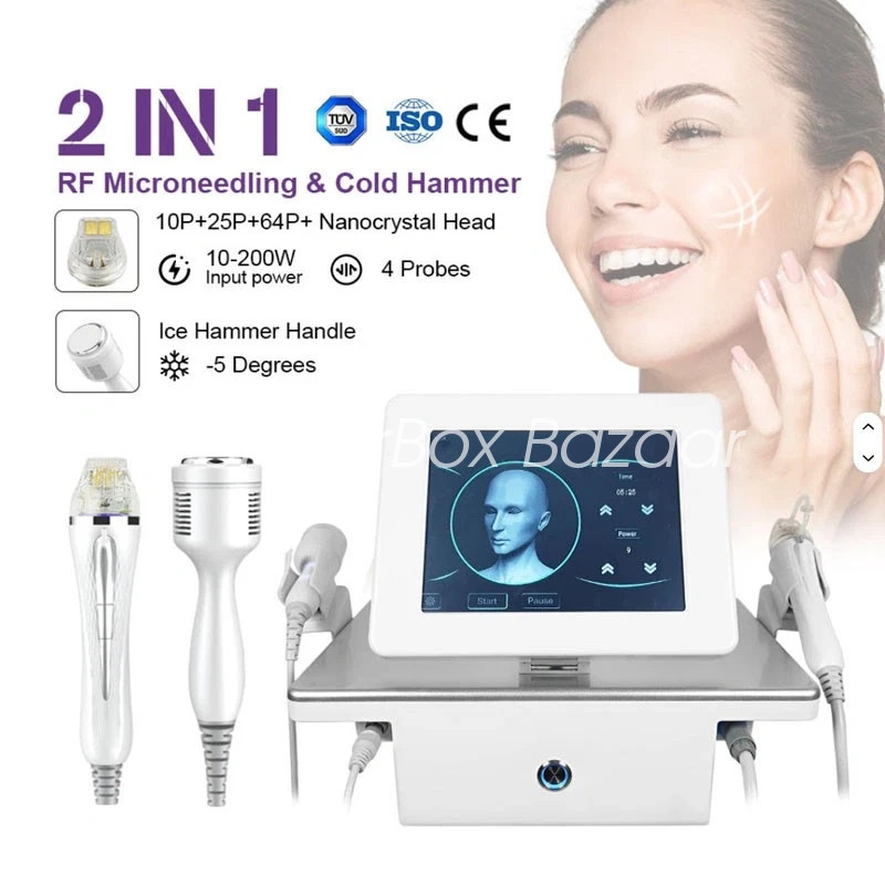 2in1 Micro-n-eedle Machine Cold Hammer Anti Scars Spot Skin Smoothing Beauty