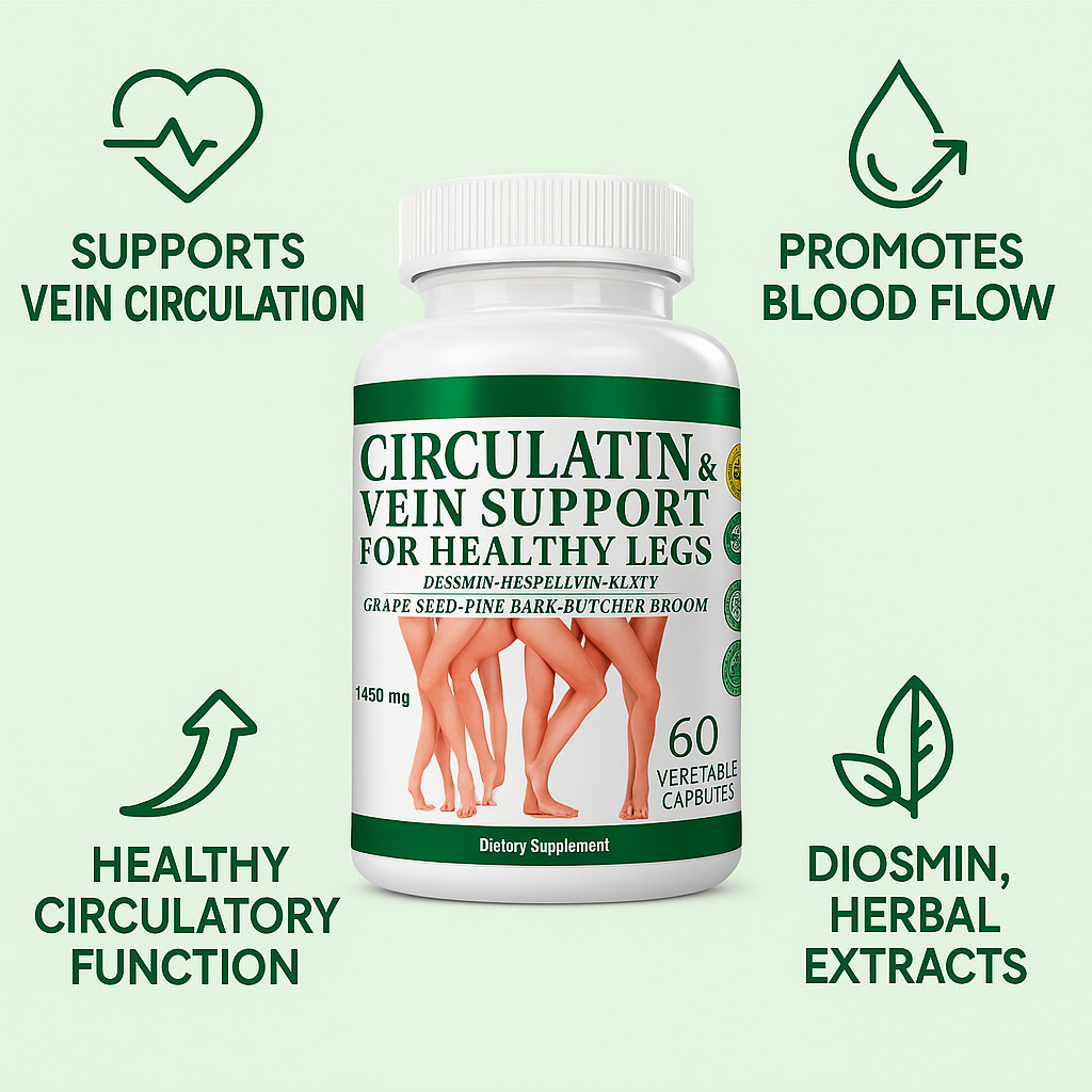 2 Pack Circulatin Supplement – Vein Support for Healthy Legs & Circulation –
