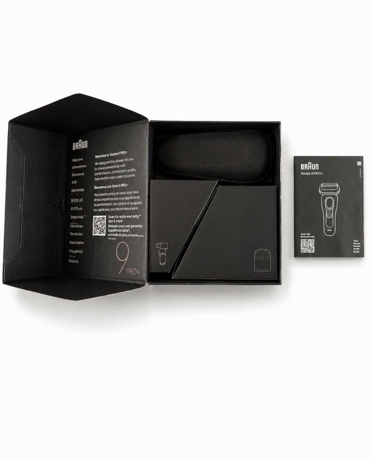 Braun Series 9 PRO+ 9660CCPS Electric Shaver Wet Dry SmartCare Dock Open Box