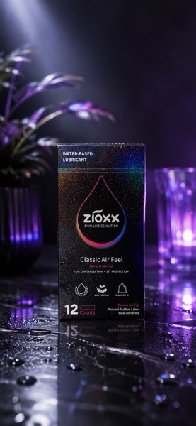 Zioxx Water-Based Lubricant Classic Air Feel, 12 Count / 12 Pack