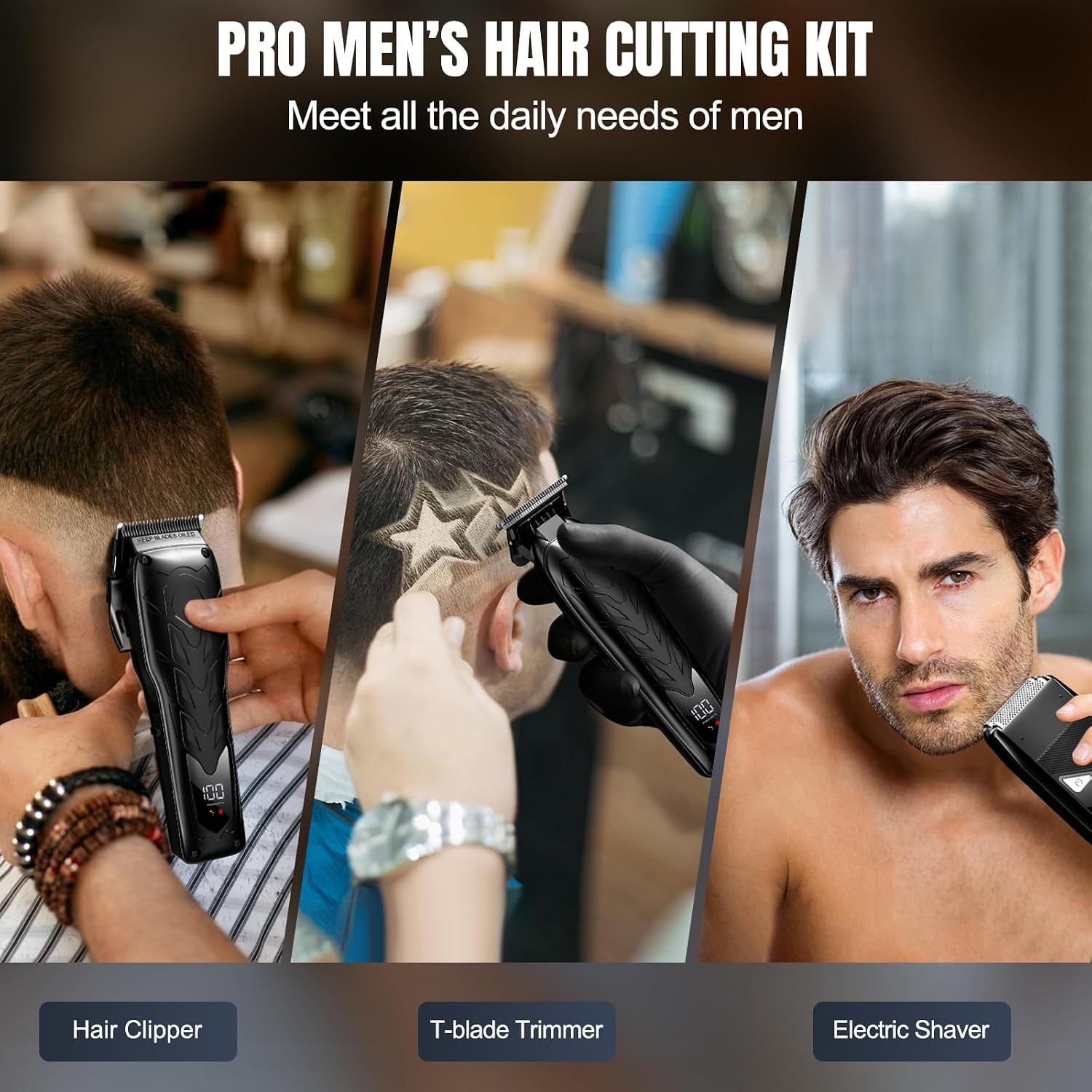 Professional Electric Razor Shavers for Men – Haircut Gift