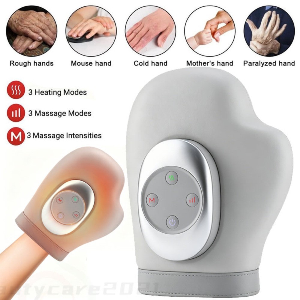 Cordless Hand Massager with Heat and Compression for Arthritis and Carpal Tunnel