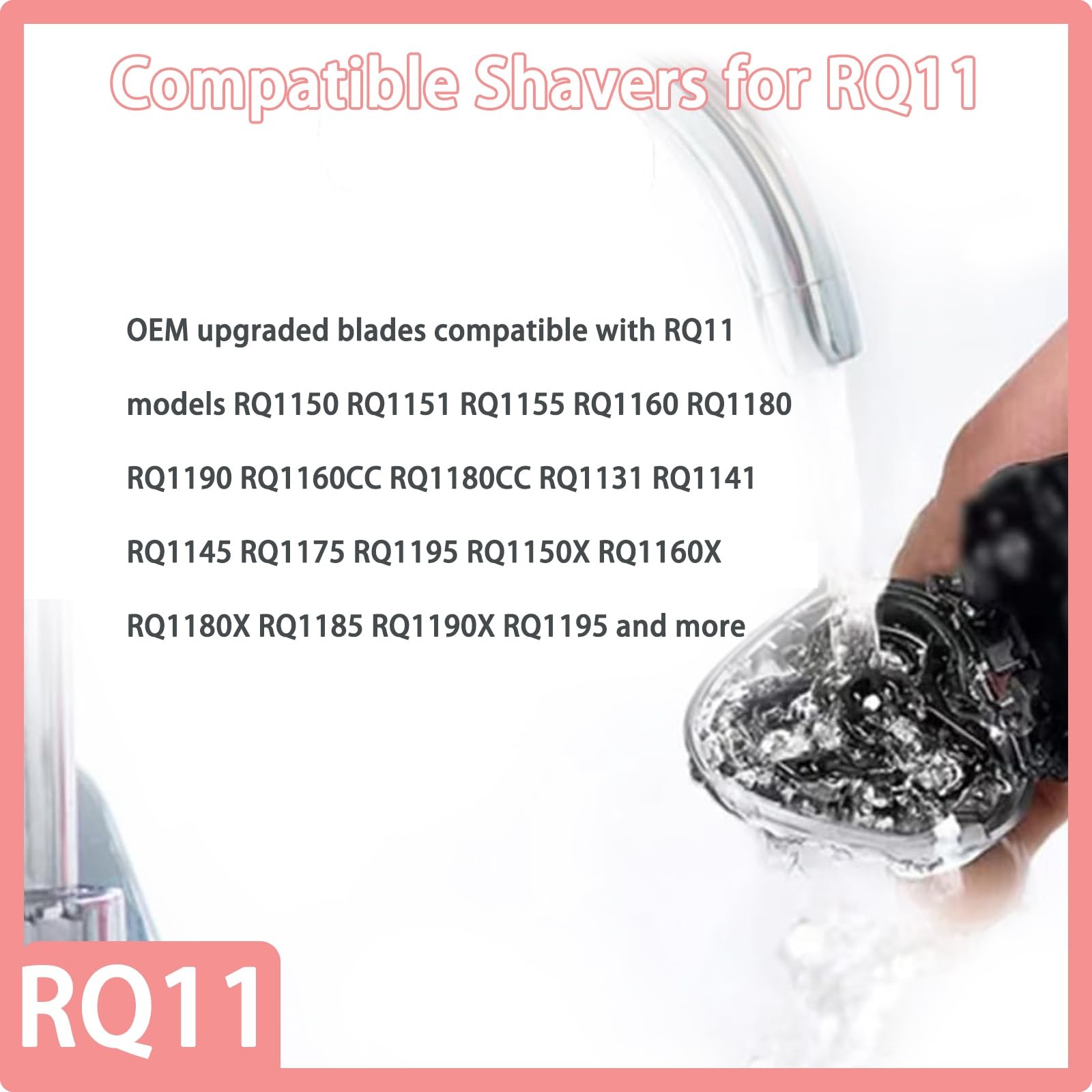 RQ11 Replacement Heads Compatible with Philips Norelco RQ11 Electric Shaver