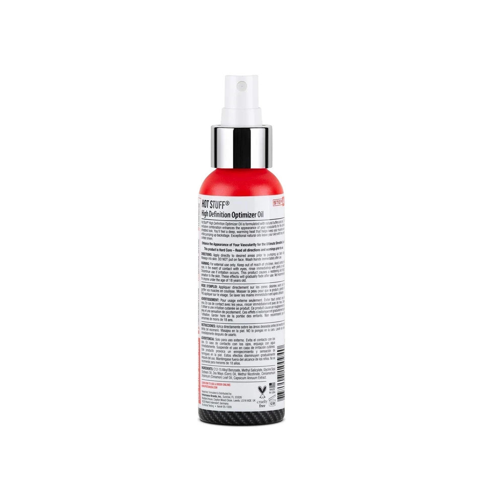 Pro Tan Hot Stuff Maximum Vascularity High Definition Optimizer Posing Oil 4 fl