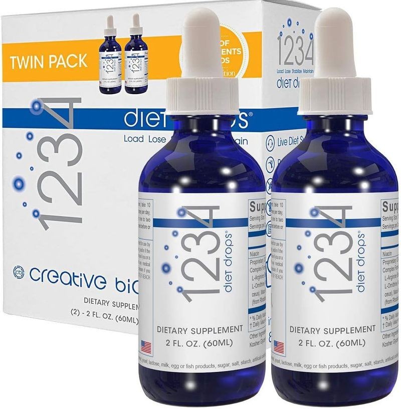 Creative Bioscience 1234 Diet Drops- 2 bottles