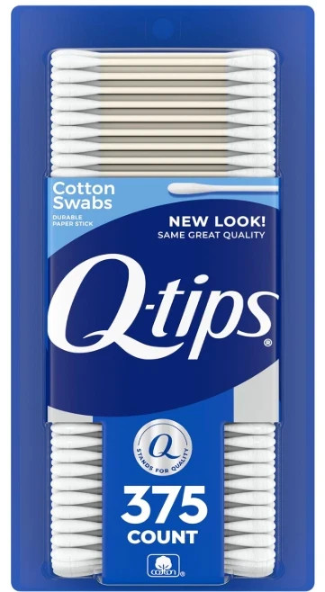 Q-tips Cotton Swabs – 375 Count