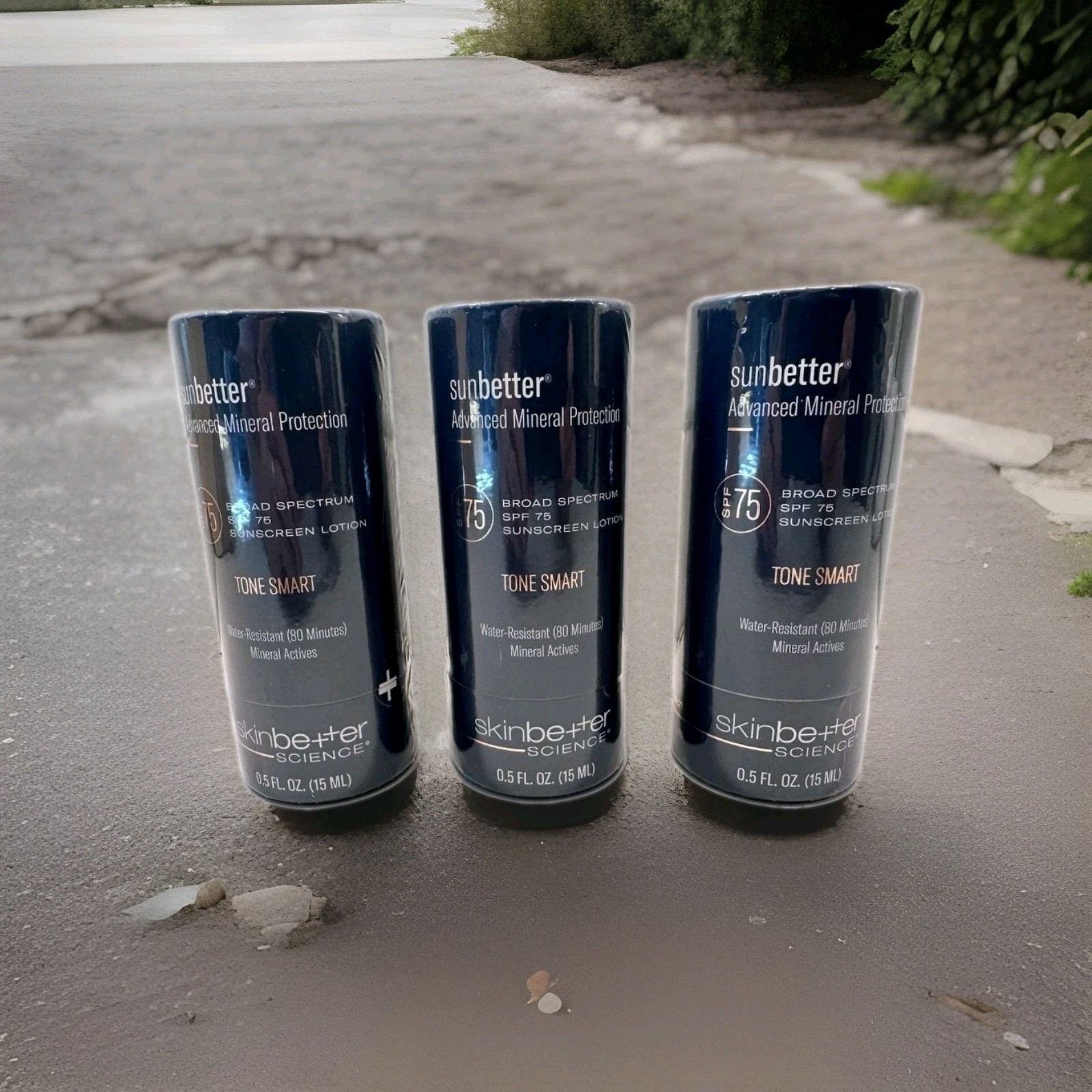 Lot of 3 SkinBetter SunBetter Tone Smart SPF 75 Sunscreen Lotion 15mlX3 EXP 1/27
