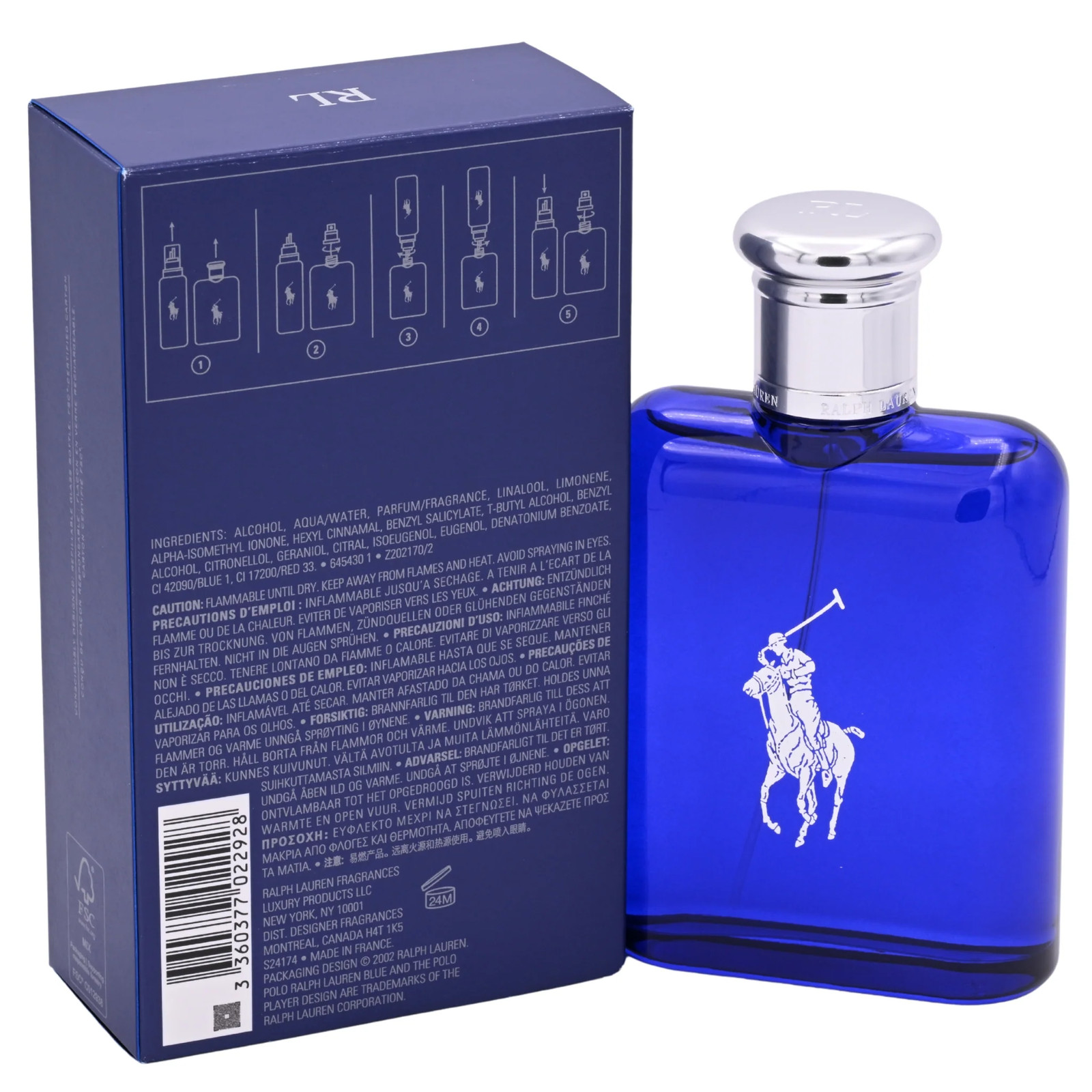 POLO BLUE by Ralph Lauren 4.2 oz edt Cologne for men New in Box