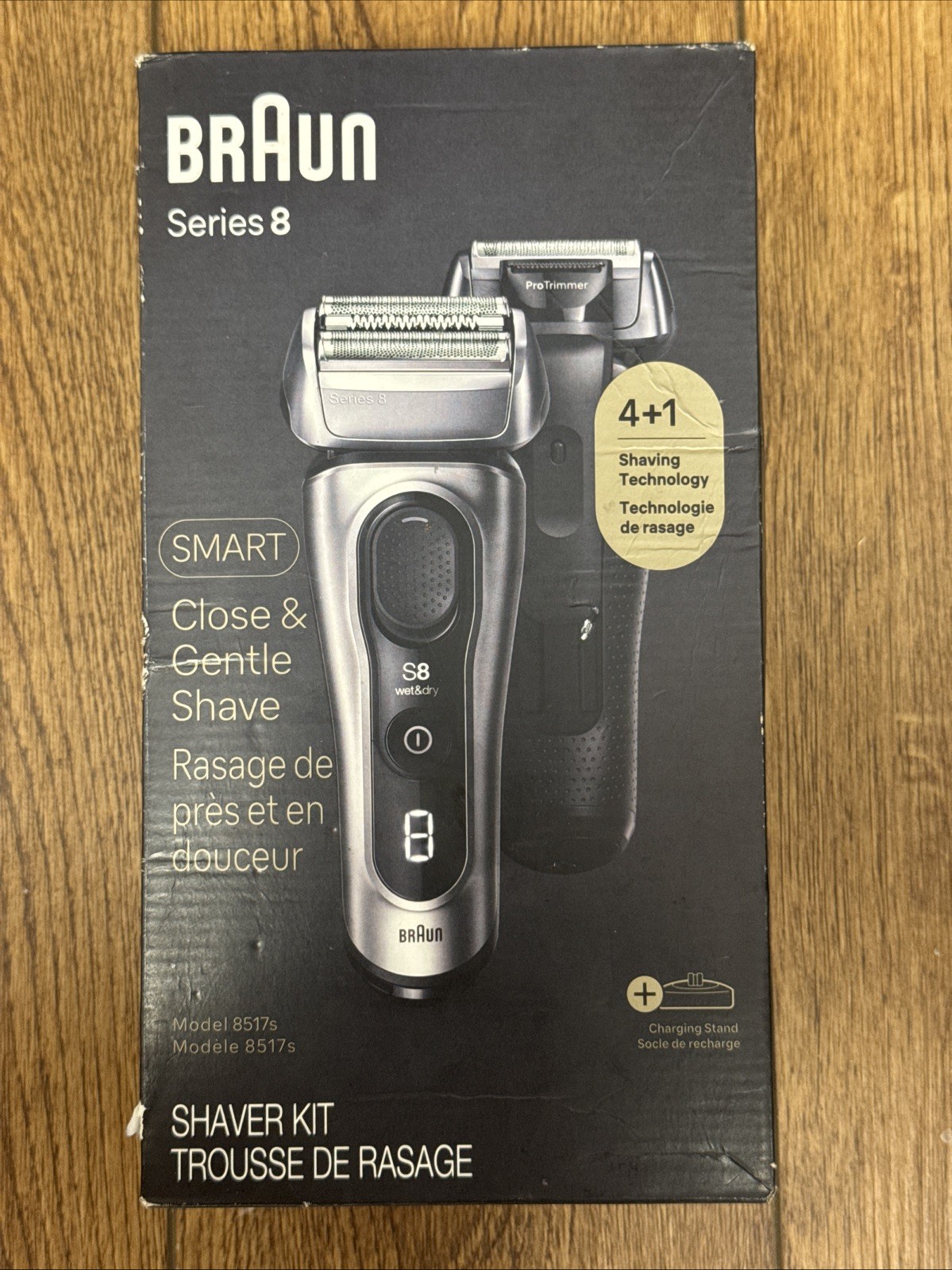 Braun Series 8 S8 8517s Wet Dry Cordless Foil Shaver ProTrimmer Kit