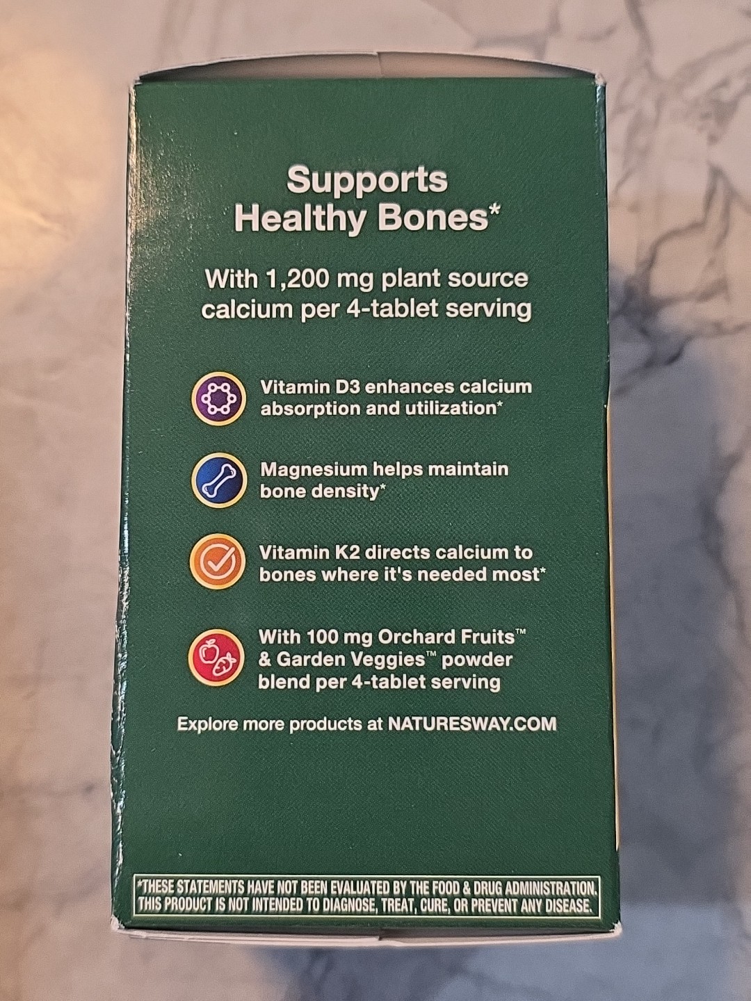Nature’s Way Alive! Calcium Bone Formula 120 Tablet Exp 05/31/2027 FREE SHIPPING