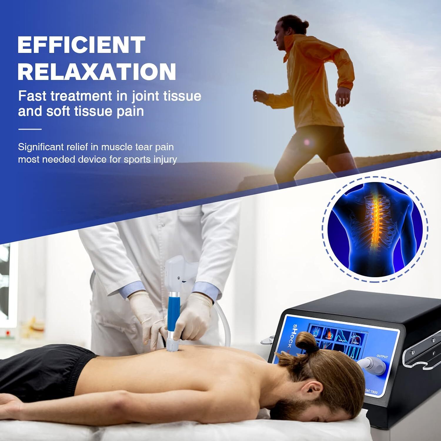 Kalecope Pneumatic ED Shockwave Therapy Machine Pain Removal ED Treatment 10 Bar