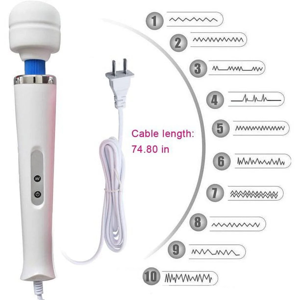 Wired Powerful Handheld Electric Back Massager,Strong Personal Vibrations Massag