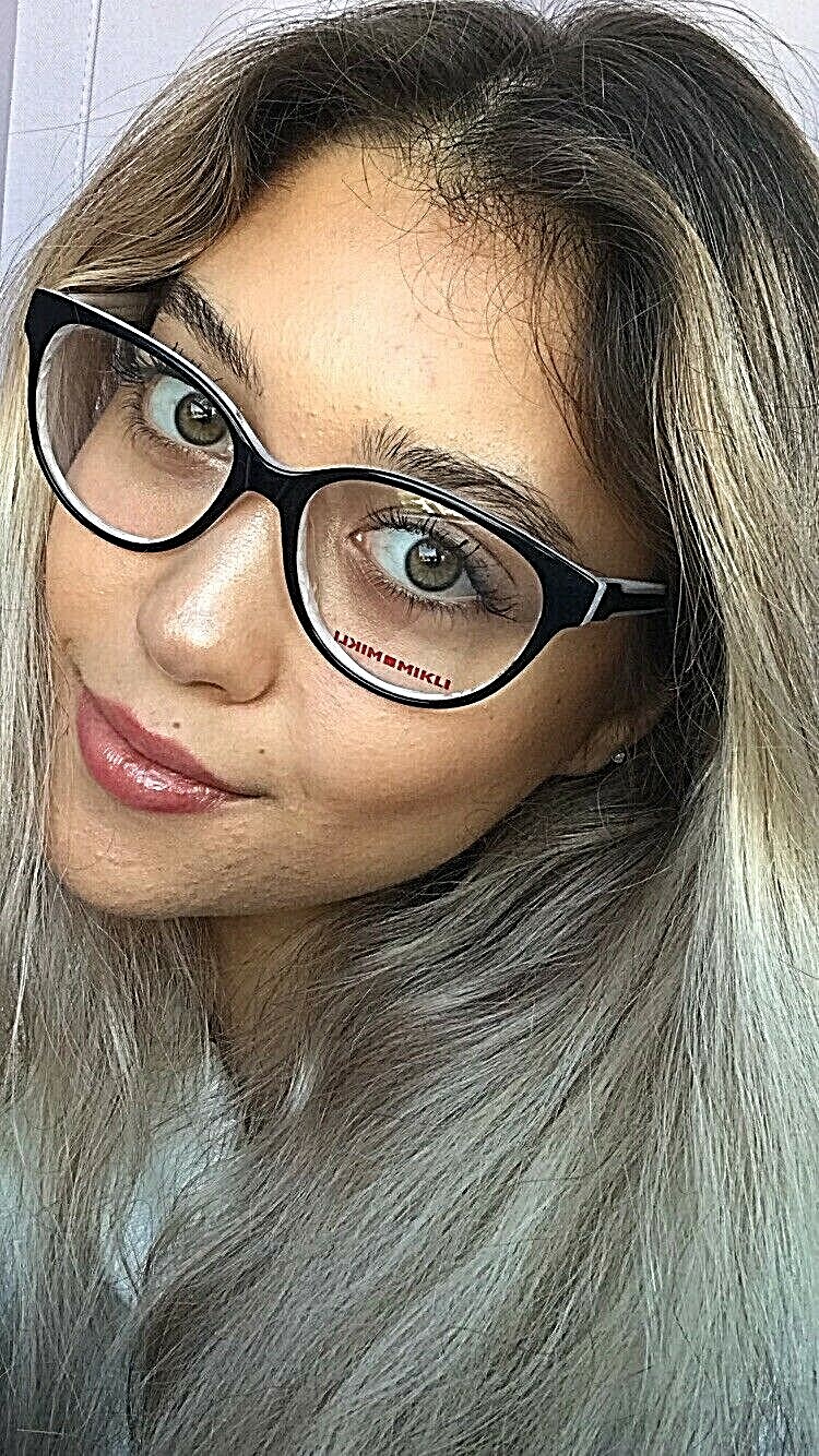 New Mikli by ALAIN MIKLI MR9R12 M01 54mm Black White Women’s Eyeglasses Frame