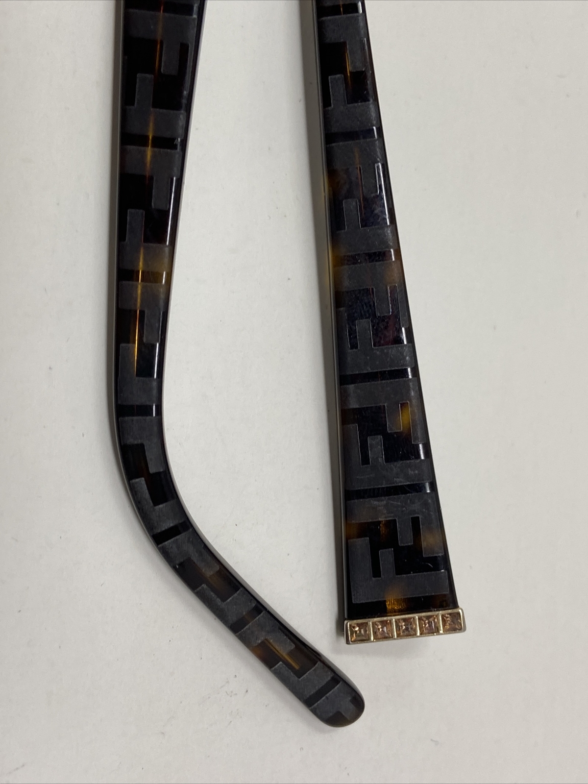 FENDI F 908R 210 130mm TEMPLE ARM PARTS TORTOISE 1415