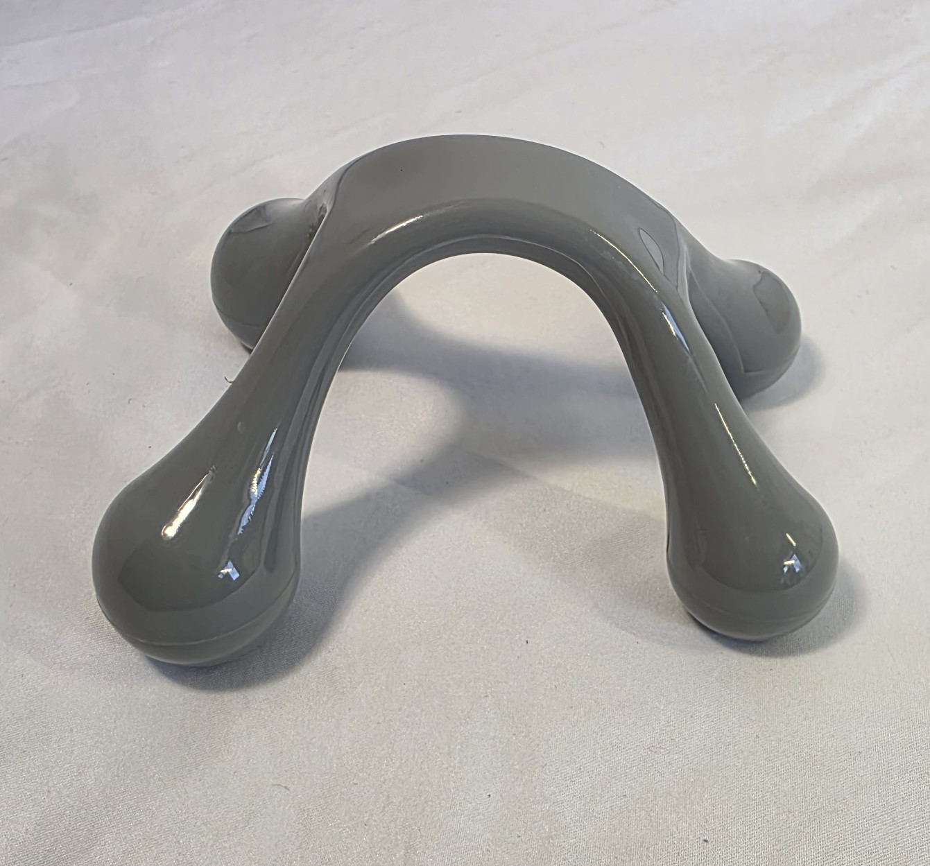 Gray 4-Head Manual Handheld Trigger Point Hand Massager Tool Plastic AC #13-1092