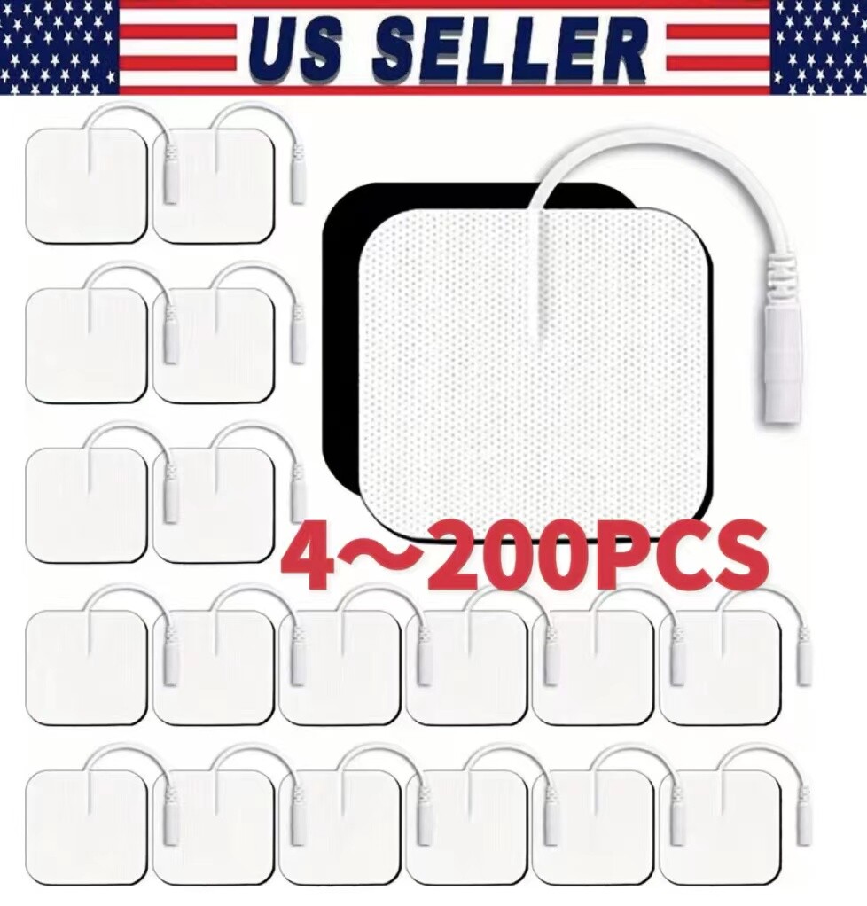 40TENS Electrode Pads EMS Replacement Unit 7000 3000 2×2 Muscle Stimulator US
