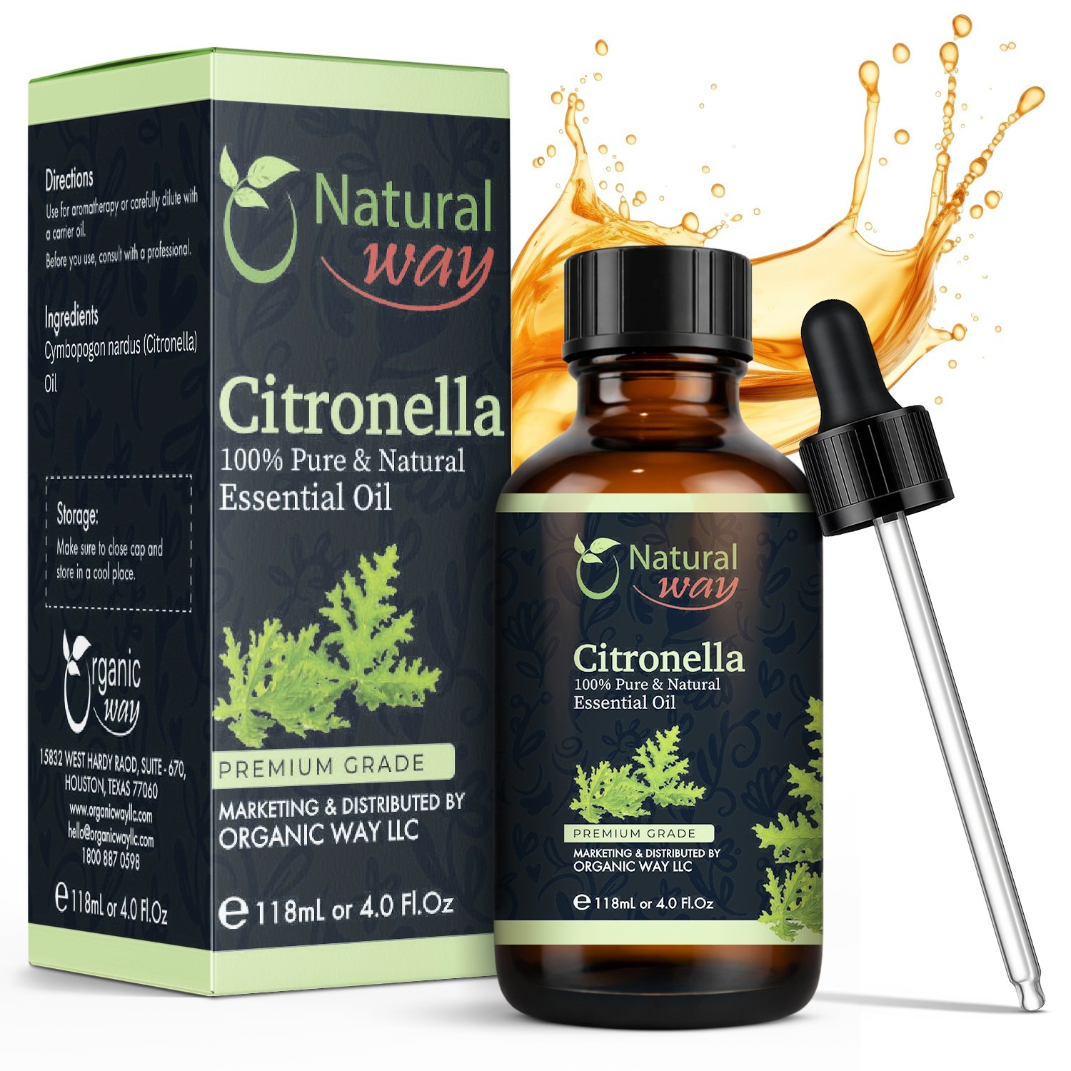 Organic Way Citronella Essential Oil – Get Free Shipping