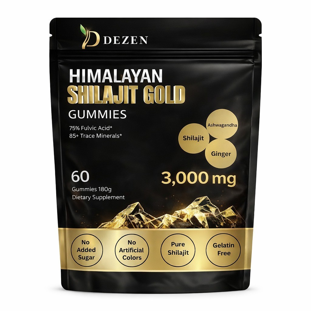 Organic Himalayan Shilajit Gummies 3000mg for Energy & Wellness Supplements