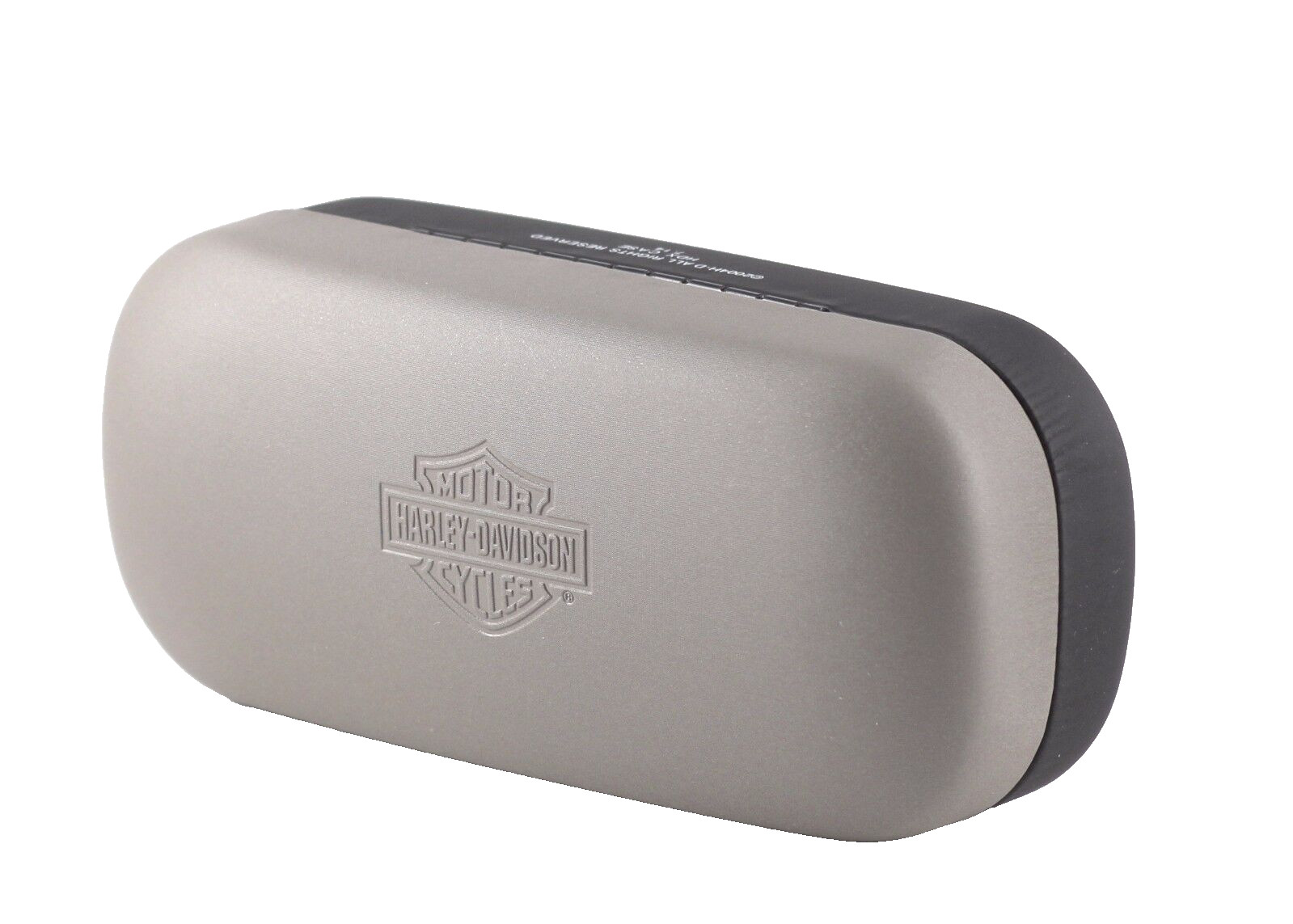 NEW Harley Davidson Large Sunglasses Hard Case Grey/Black with Cloth & Pouch