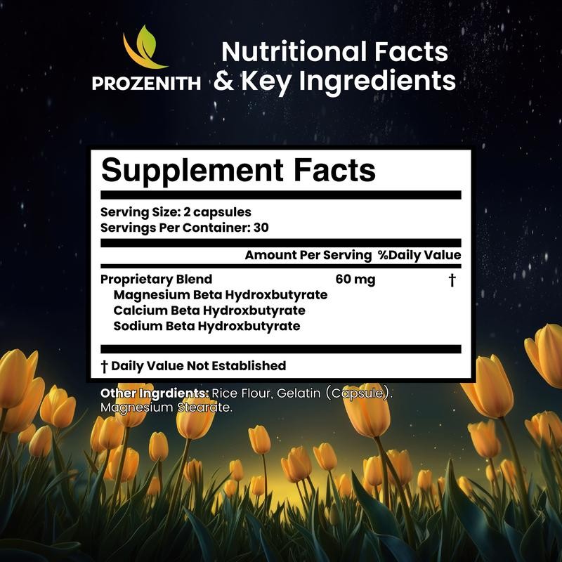 Prozenith – 2 Caps/Day Advanced BHB Formula – Natural Healthcare Supplement