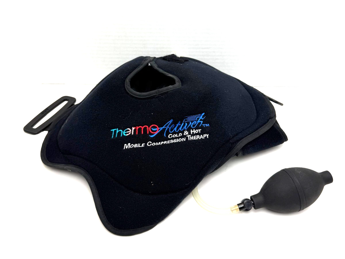 ThermoActivez Cold Hot Mobile Compression Therapy Shoulder Wrap Pump Brace Black
