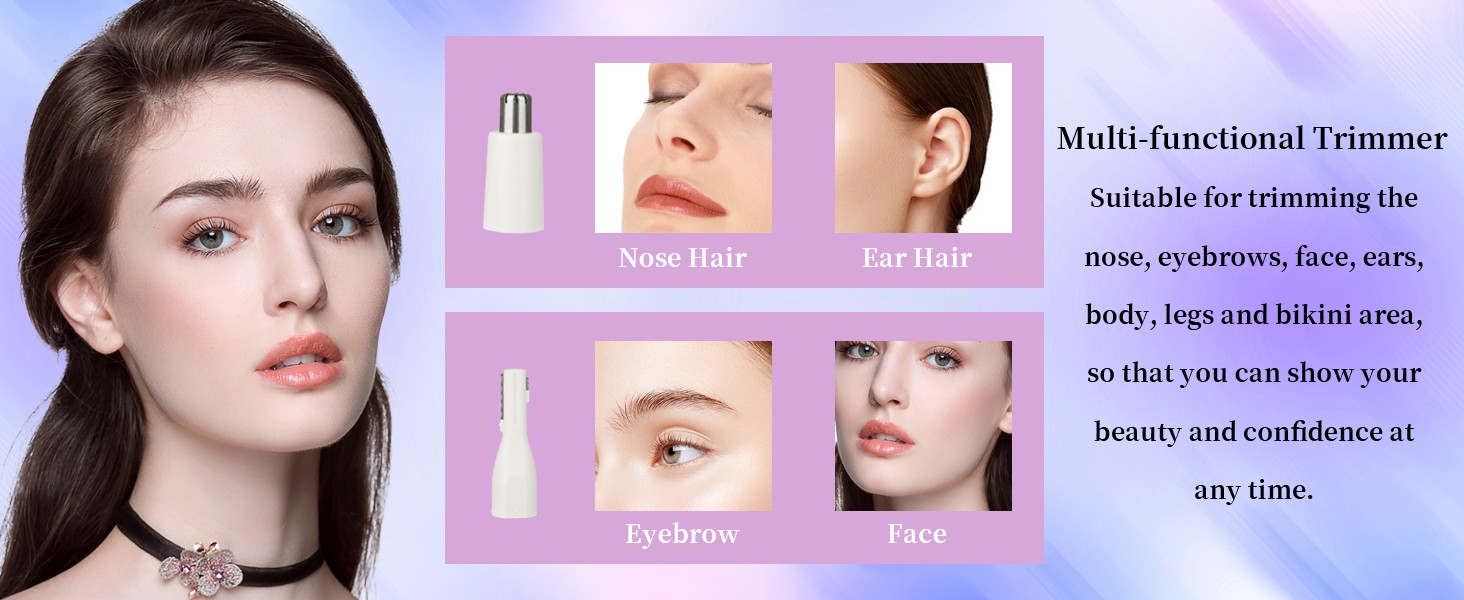 2026 Rechargeable Nose and Ear Hair Trimmer for Women Men – Painless Facial and