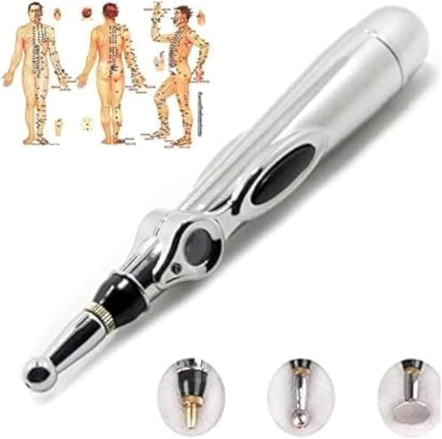 Acupuncture Pen 3in1 Electronic Acupuncture Pen for Pain Relief, Powerful Mer.