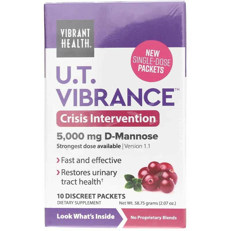 Vibrant Health U.T. Vibrance, Crisis Intervention D-Mannose 5000mg 10 packets