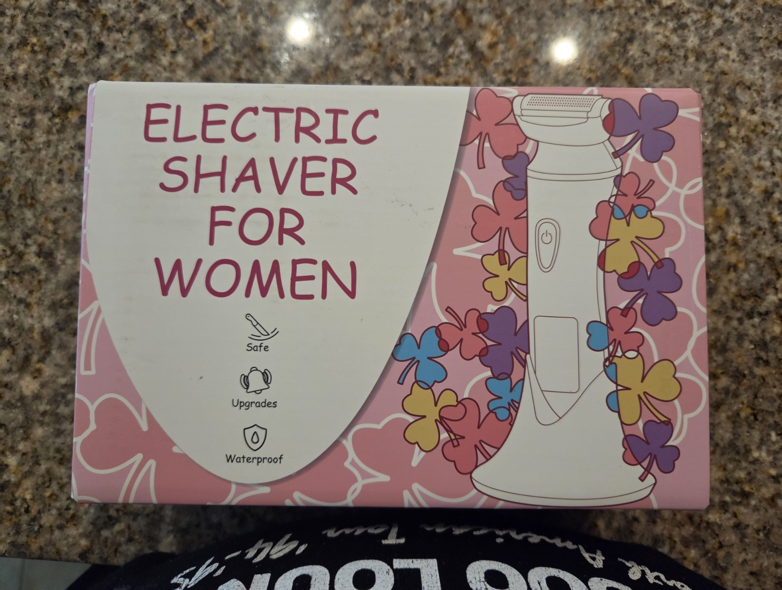 Women’s Waterproof Body Shaver Foil Head, White/Pink, Includes Charging Cable