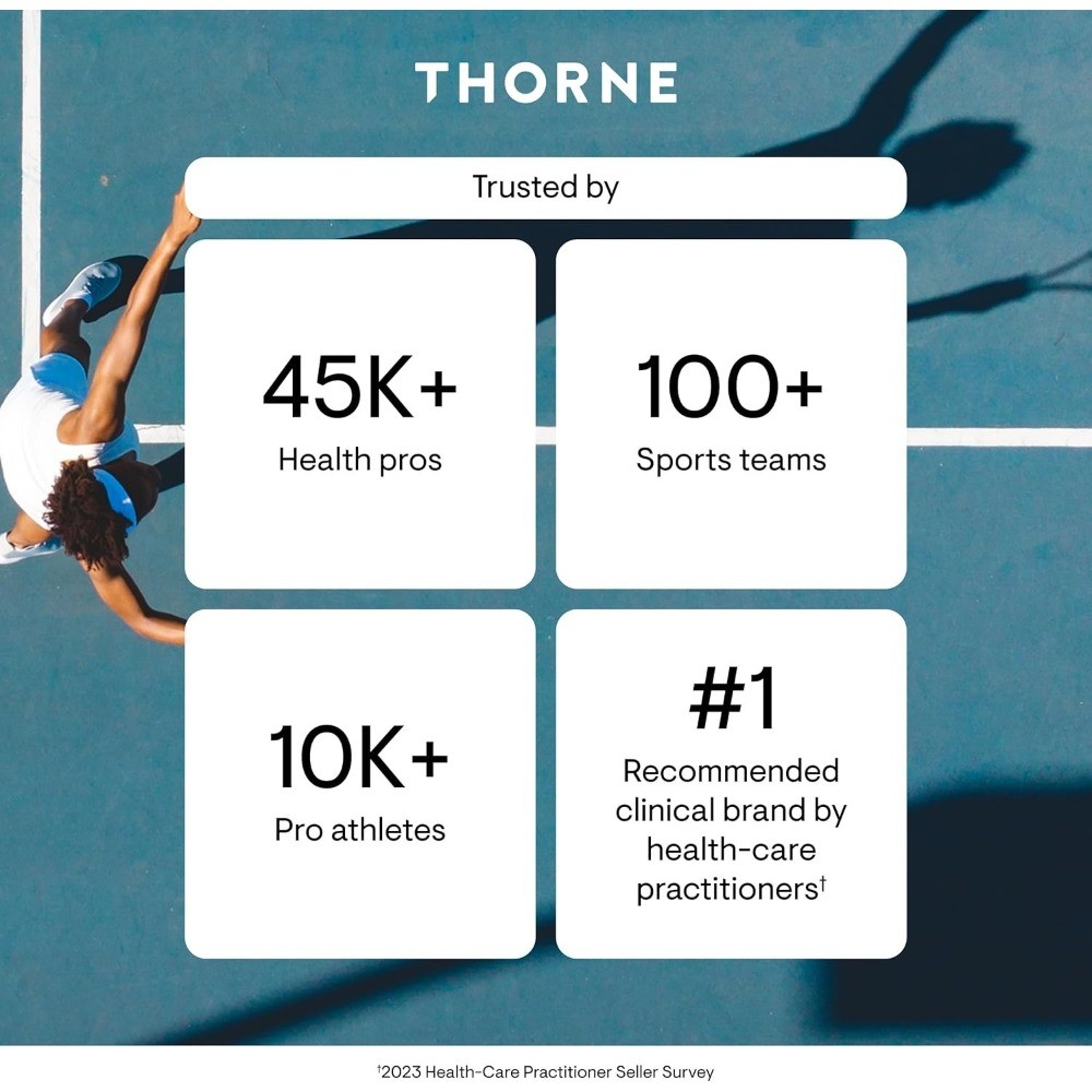 THORNE Magnesium Glycinate supplement Supports Restful Sleep,Muscle Relaxation
