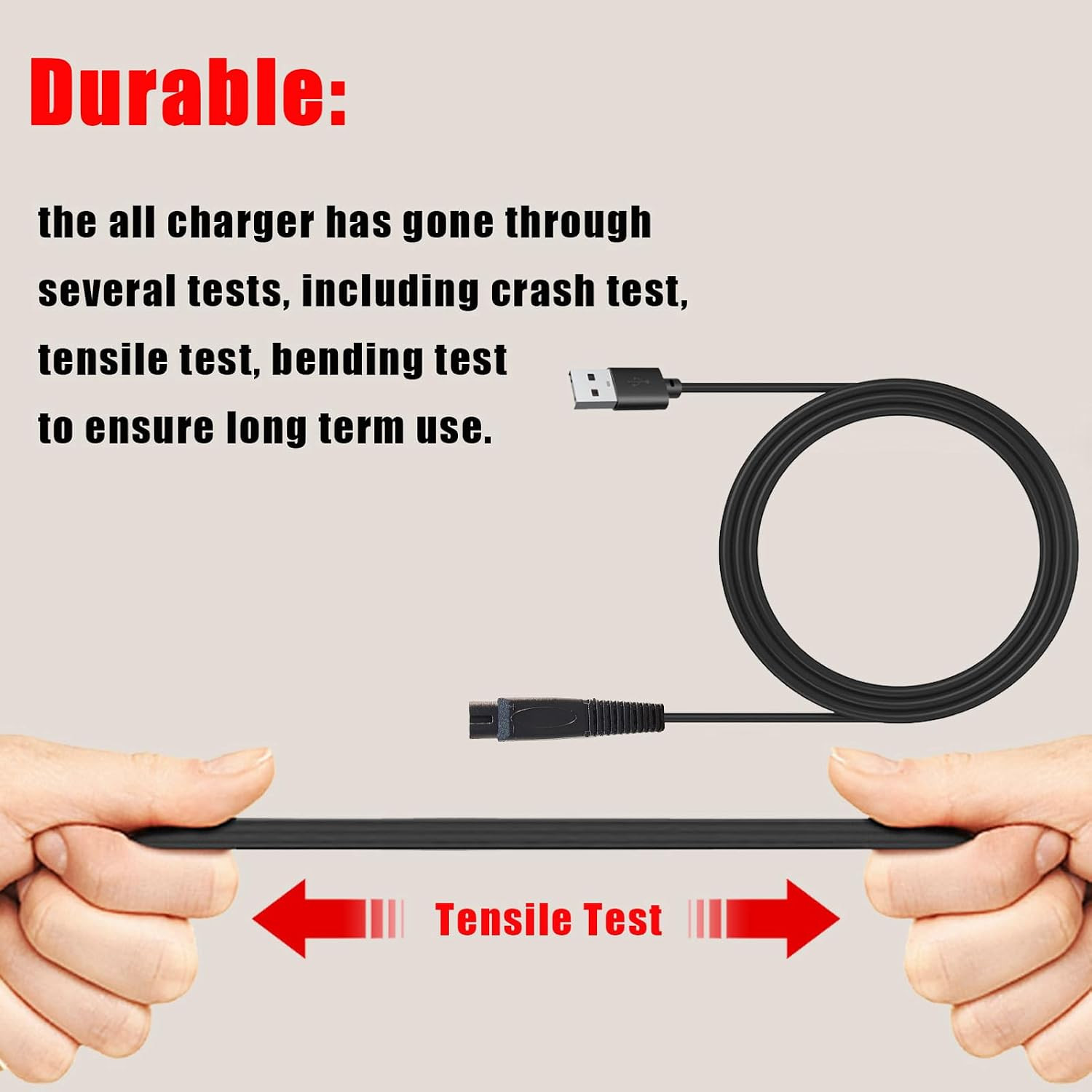5V USB Charging Cable Compatible with Freebird Head Shaver Kit, Electric Razor