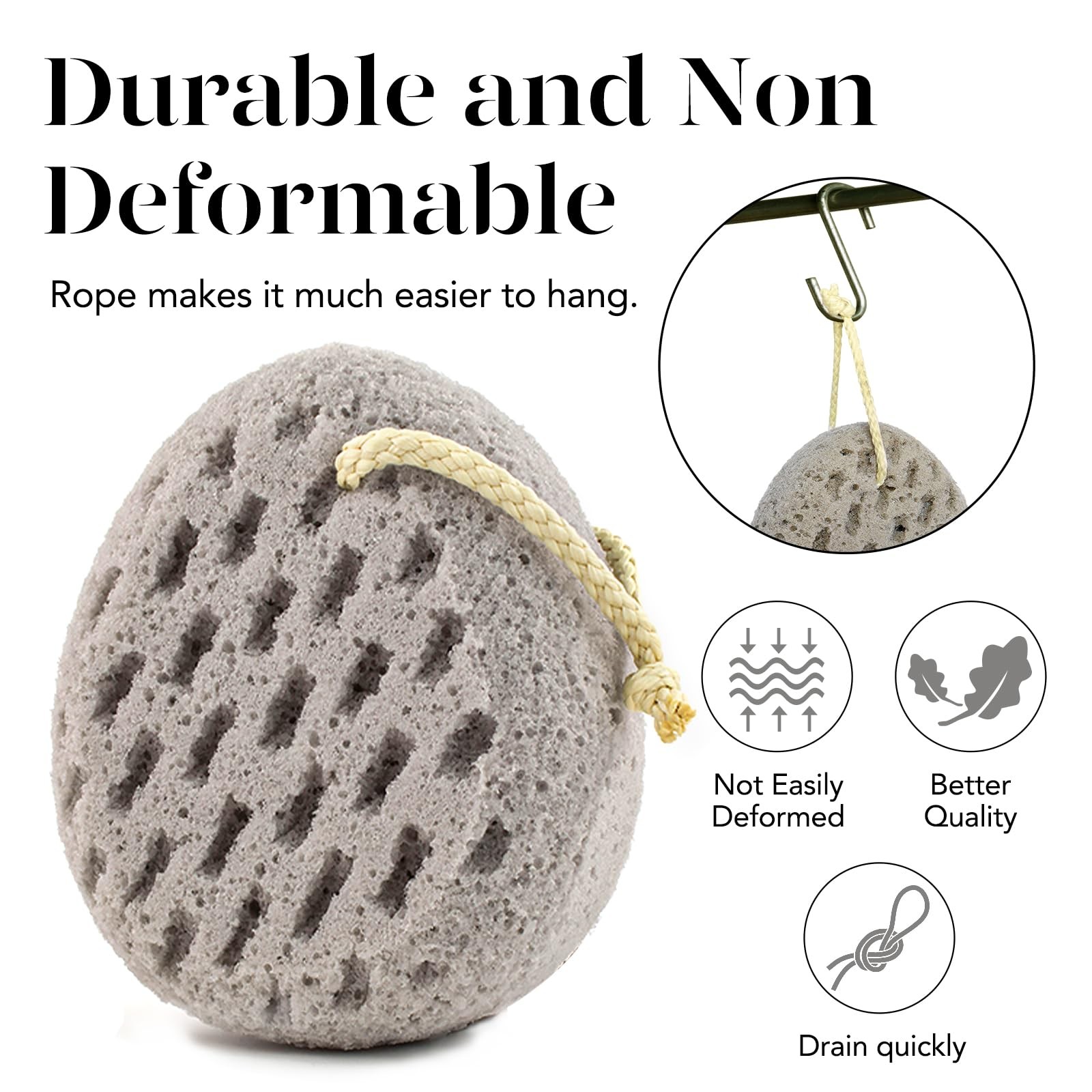 BAIMEI IcyMe Bath Sponge 2-Pack -Shower Loofah Body Scrubber with Gentle Exfo…