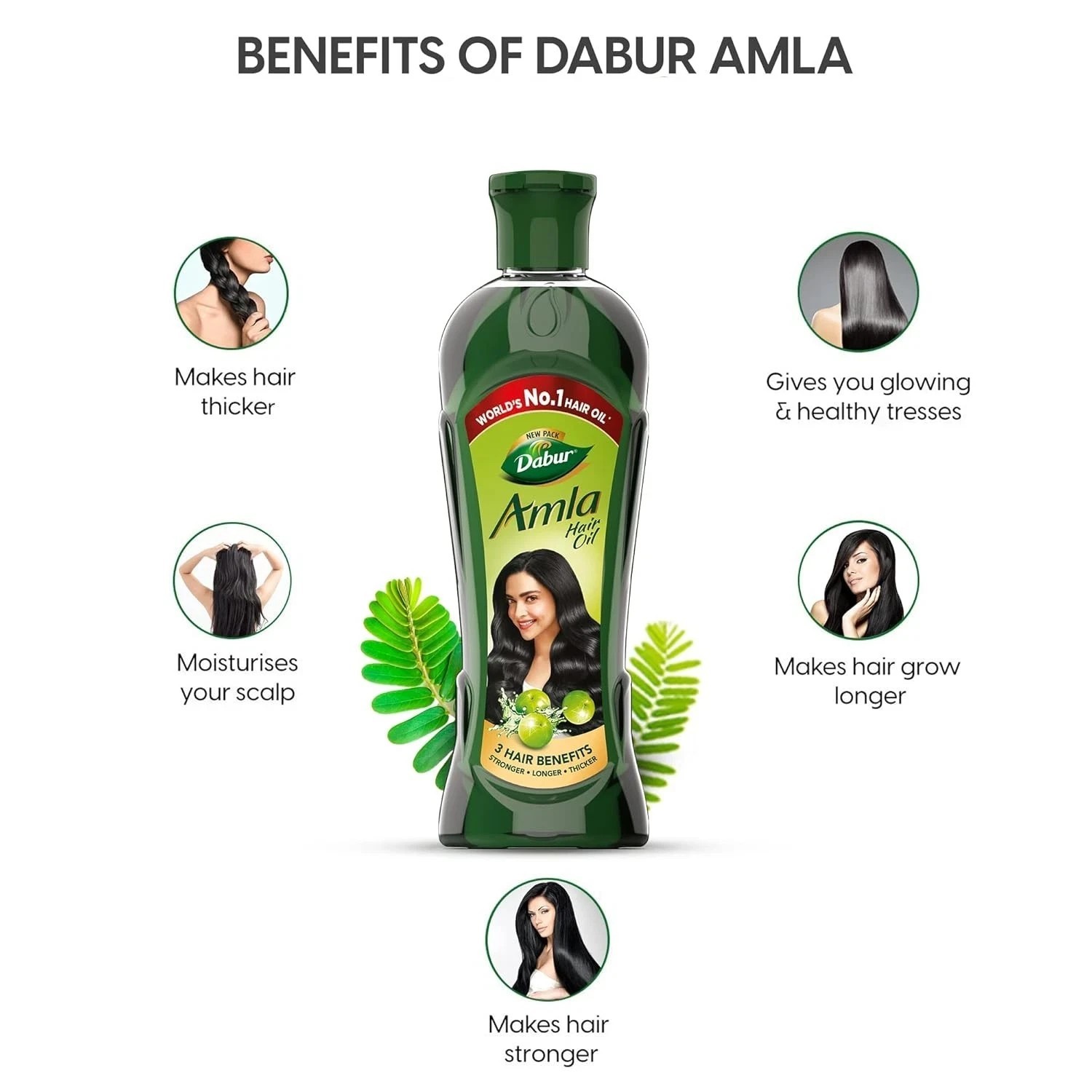 Dabur Vatika Amla Hair Oil For Strong Hair 550ml