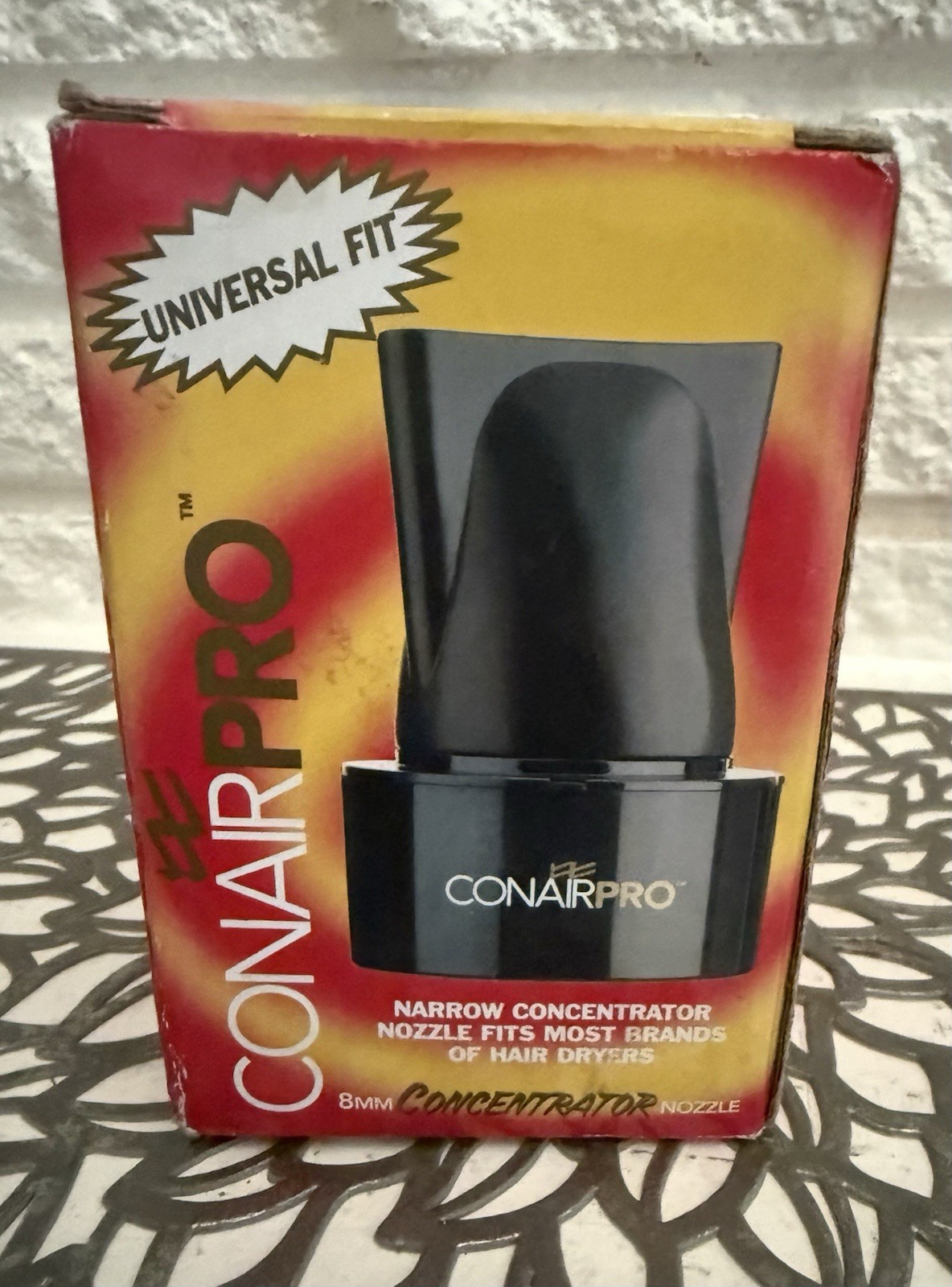 ConairPRO Universal Fit Concentrator Nozzle Dryer Attachment, 8mm, Black 345008