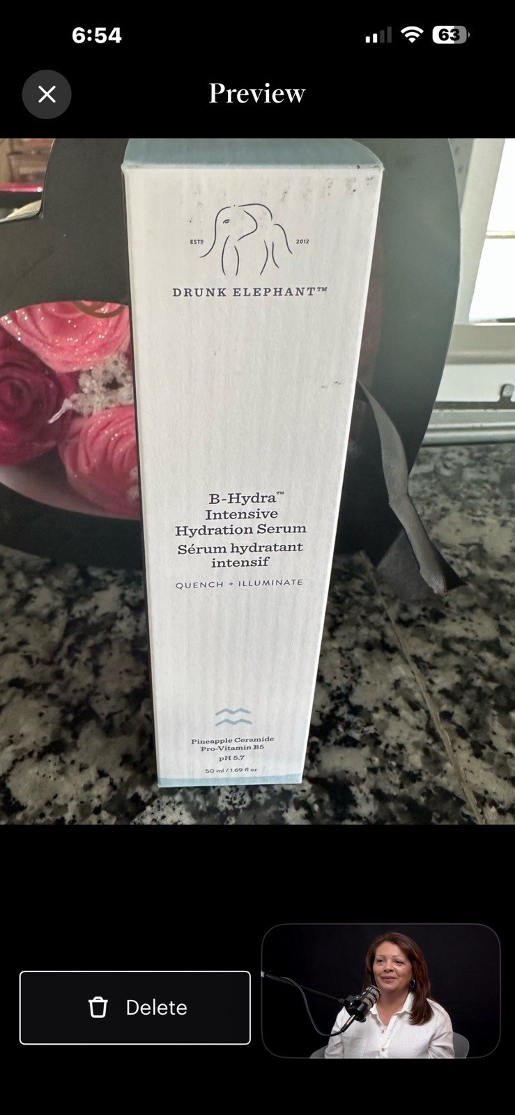 Drunk Elephant B-Hydra Intensive Hydration Serum for All Skin Types 1.69 oz