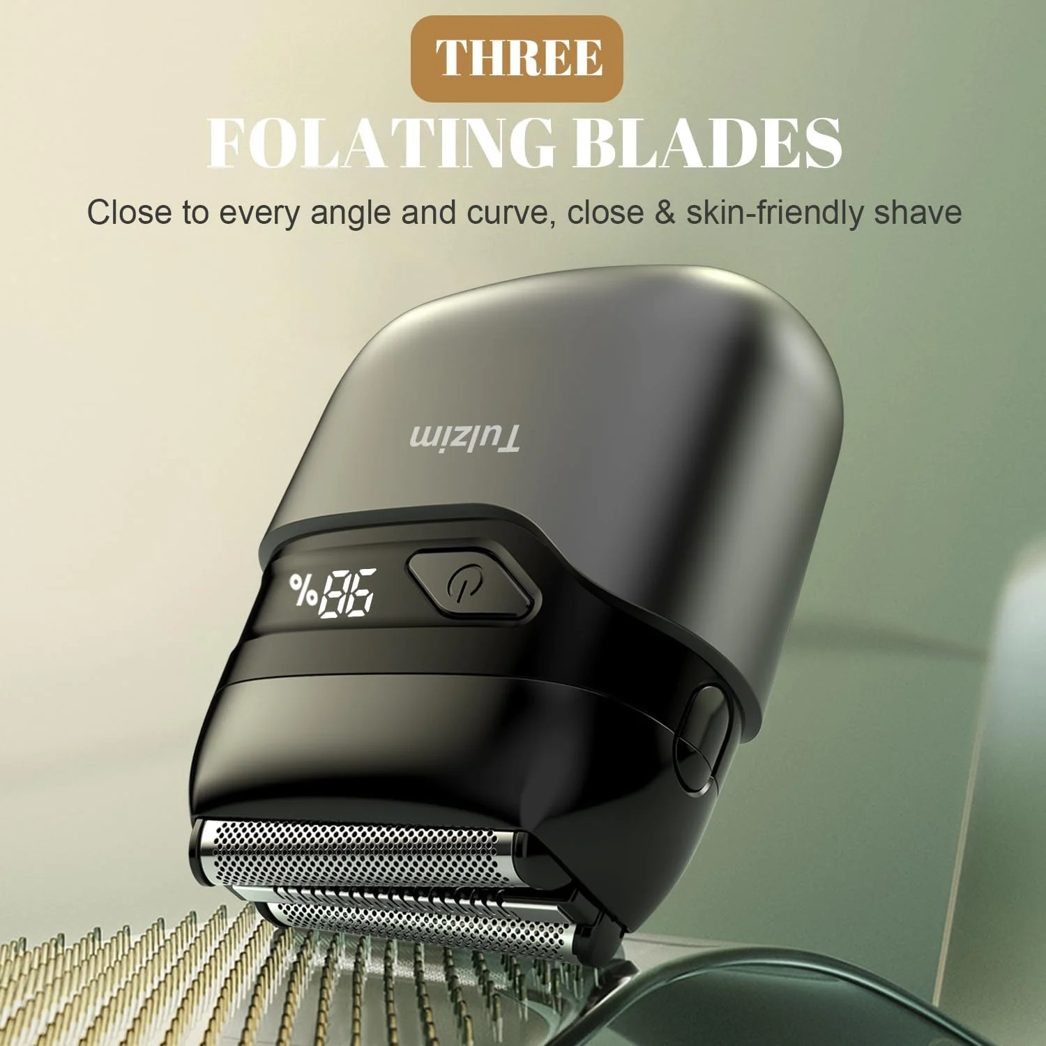 Electric Foil Shaver for Men: Cordless Electric Razor for Face & Beard USB-C