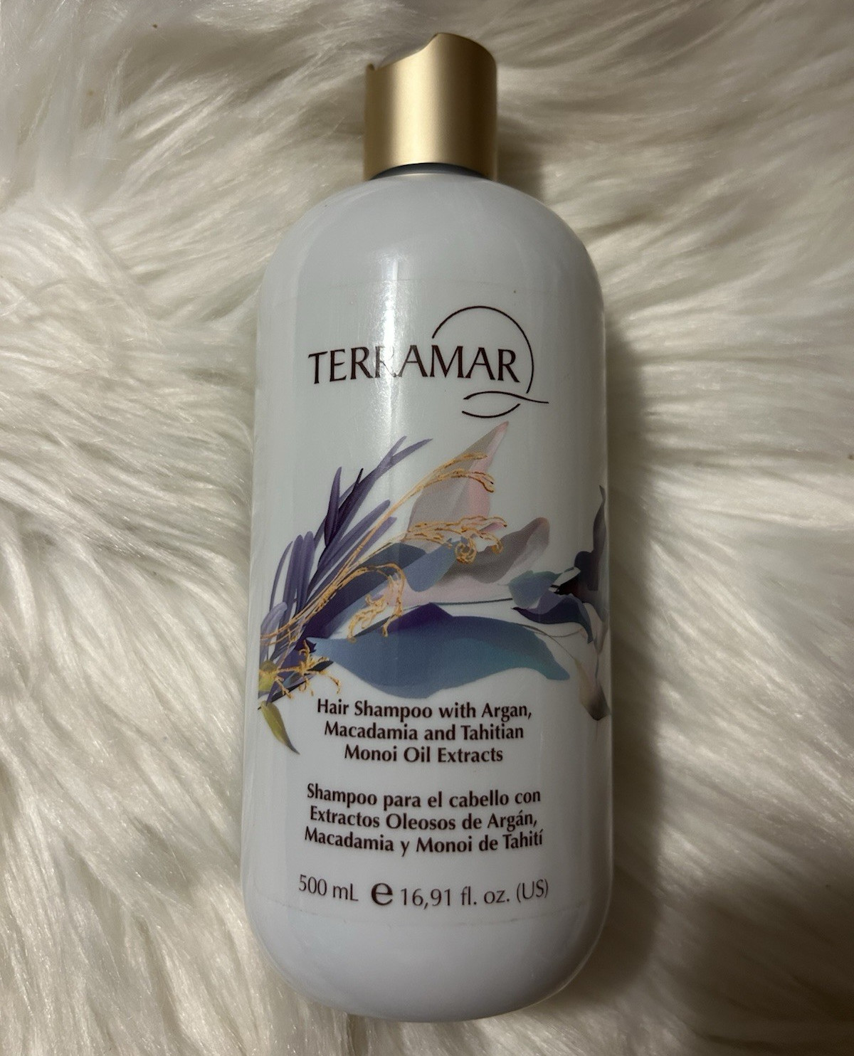 TERRAMAR Shampoo Argan Macadamia Monoi Oils Sulfate-Free 16.91 fl oz