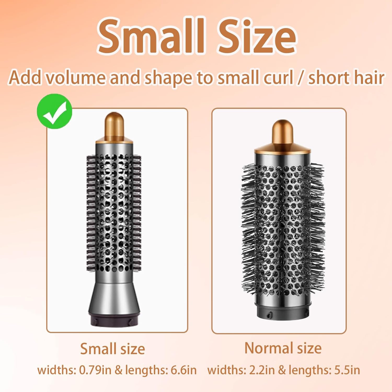 Small Round Volumizing Brush for Dyson Airwrap Attachments Smaller Round Brush A