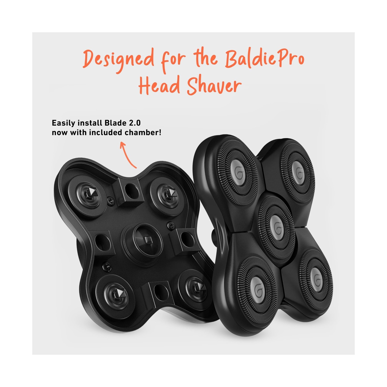 BaldiePro Blade Refill 2.0 + Chamber – Electric Shaver Replacement … Fast Ship